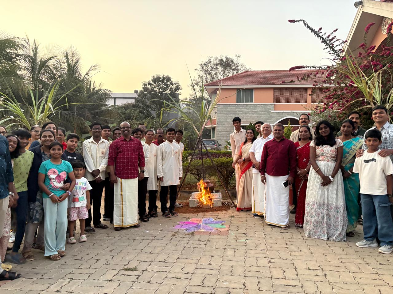 On 15th of January Makar Sakranti/ Lohri/ Bihu and Pongal celebrated in St. Damien Bhavan, Bangalore.