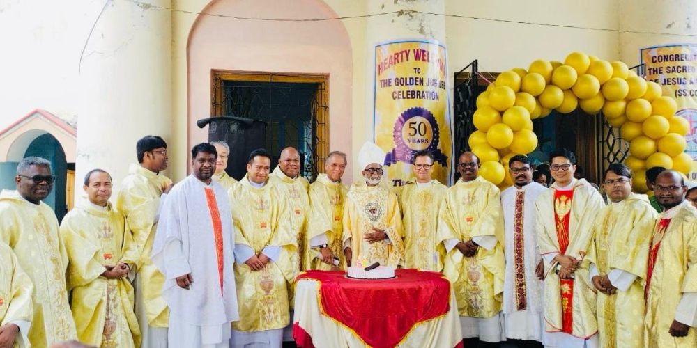 On February 23rd, the vibrant Parish of Serampore came together to celebrate a significant milestone: the Golden Jubilee of the SSCC India presence